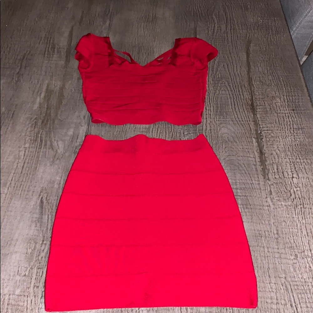 Bebe Red Two Pieace Set